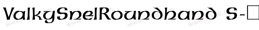 ValkySnelRoundhand S字体转换